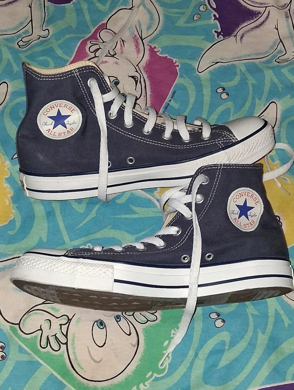 90s Converse Vintage Bkue Chuck Taylor All Star Shoes Sneakers